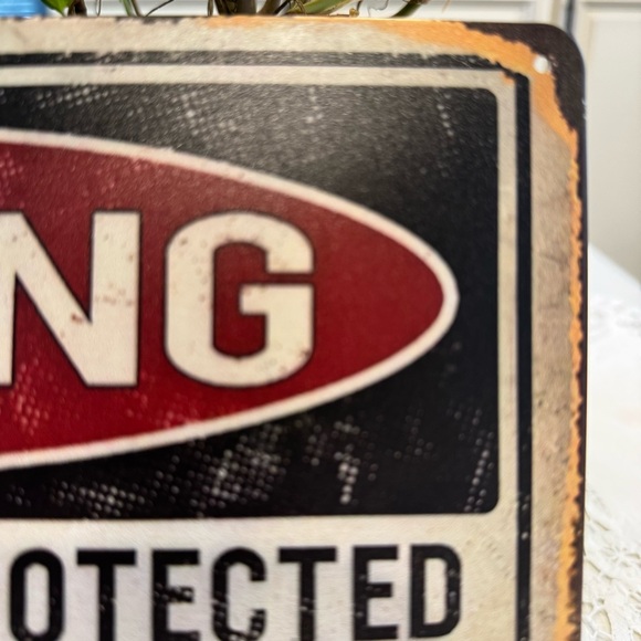 Metal sign Humorous Warning Squirrel Sign 12” x  8” - Picture 4 of 5